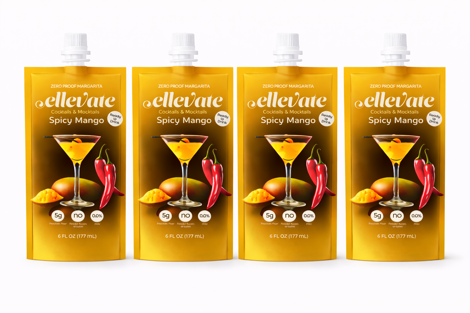 Ellevate Spicy Mango zero-proof margarita multipack