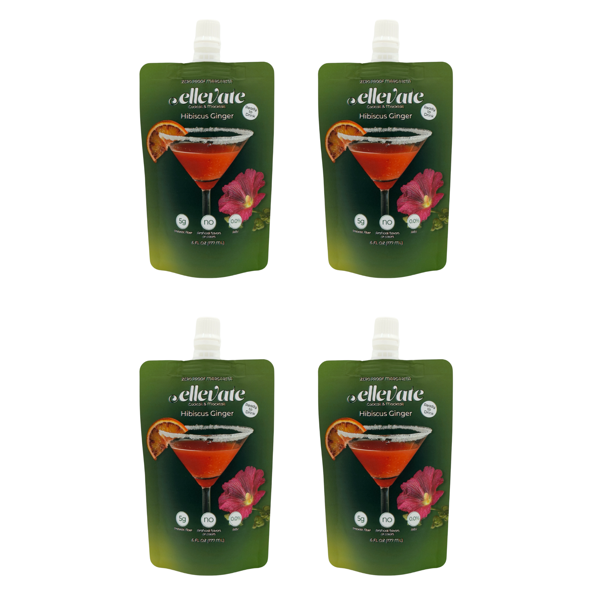 Ellevate Hibiscus Ginger 4 Pack